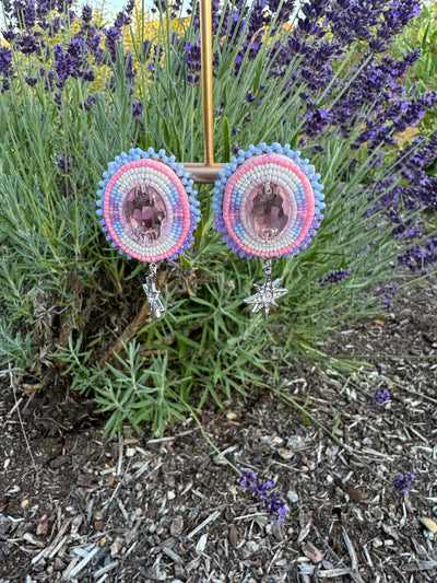 Pastel tassel earrings